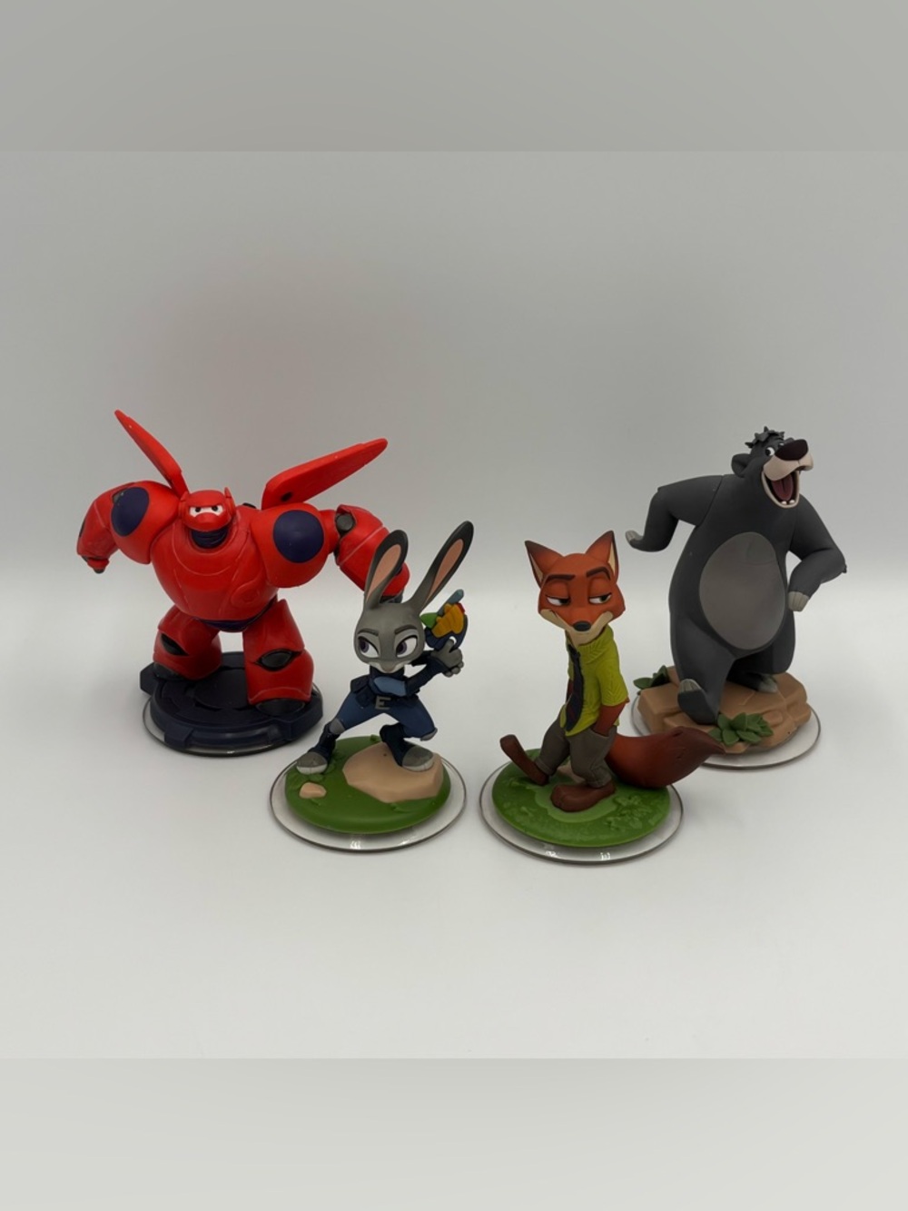 RARE Disney Infinity 3.0 Pixar Figure Toy Lot- Baymax Nick Judy Hopps Baloo